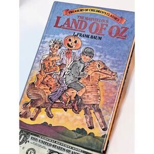 Marvellous LAND OF OZ by L. Frank Baum (1980 HC, Treasury of Children's Classics